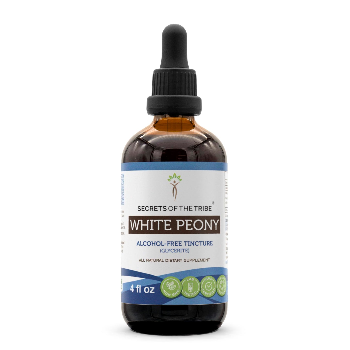 Secrets of the Tribe White Peony Tincture 675 mg Alcohol-Free Glycerite