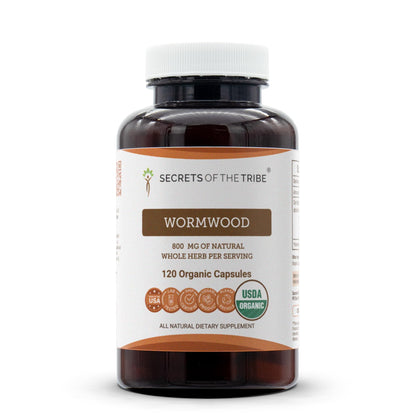 Secrets of the Tribe Wormwood USDA Organic Capsules - 120 Count