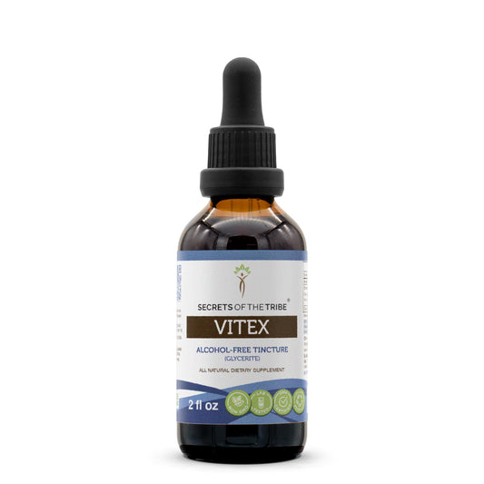 Secrets of the Tribe Vitex Tincture Alcohol-Free Extract – Chaste Tree (Vitex Agnus-Castus) 2 oz BritishVita | Premium UK Vitamins & Wellness Supplements