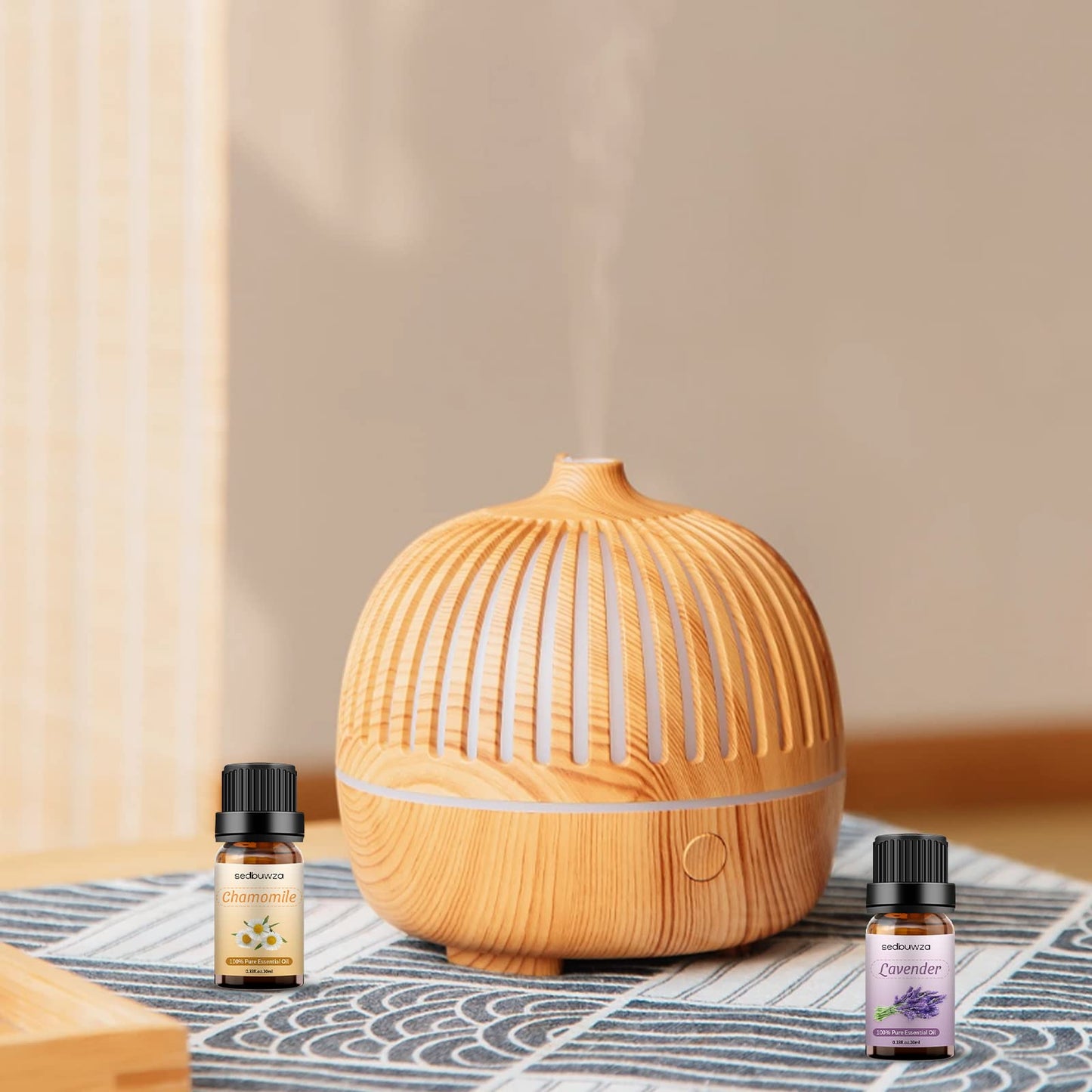 Sedbuwza Lavender Chamomile Essential Oil Set 2x10 ml | Diffuser & Aromatherapy