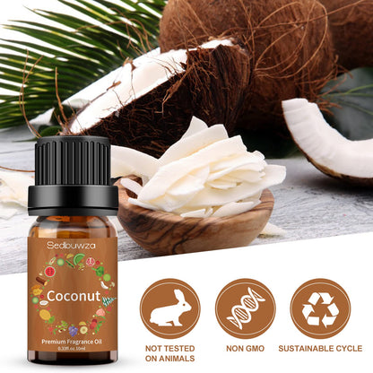 Sedbuwza Coconut Essential Oil – Pure Organic Fragrance Oil for Diffuser, Soap, Candle & Perfume