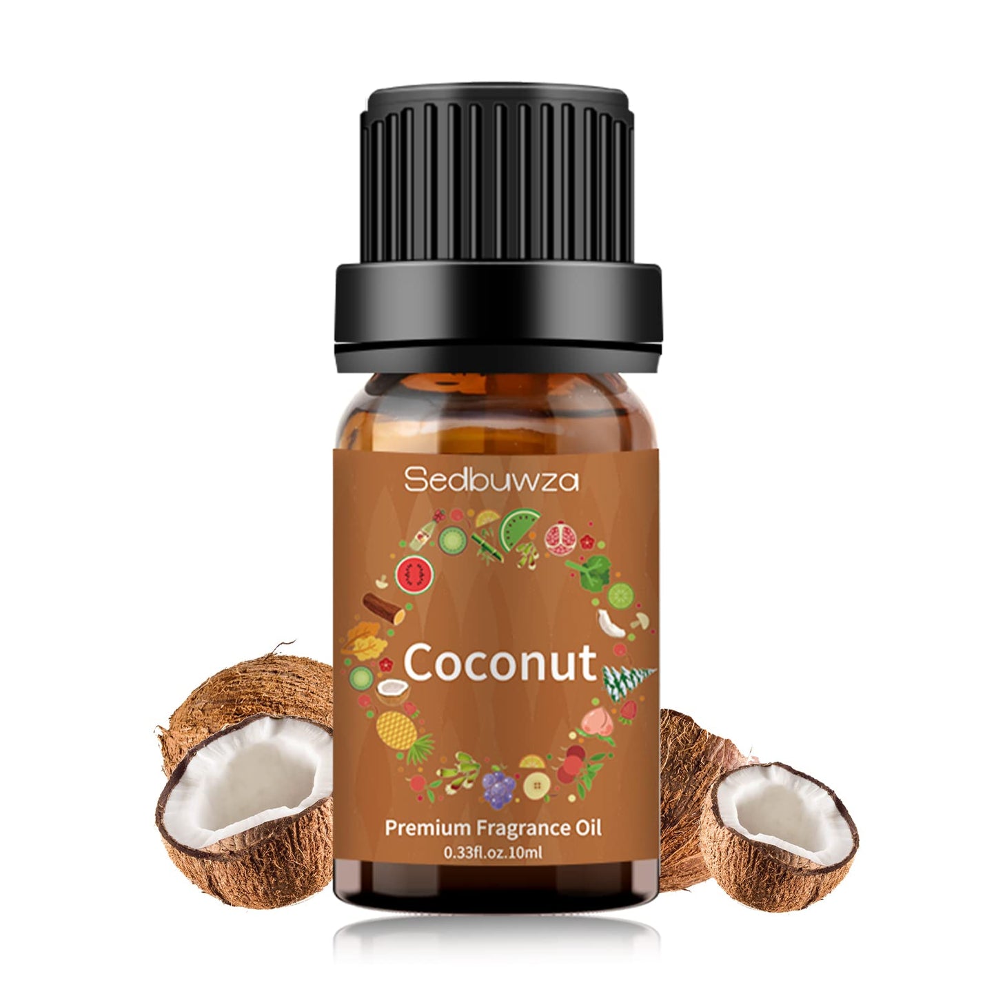 Sedbuwza Coconut Essential Oil – Pure Organic Fragrance Oil for Diffuser, Soap, Candle & Perfume