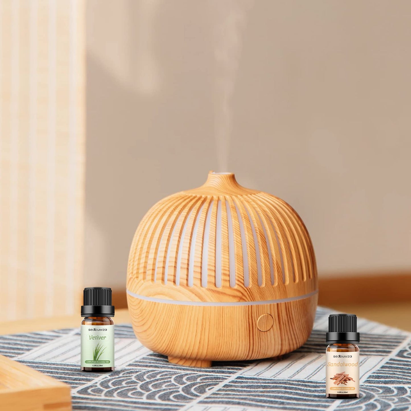 Sedbuwza Sandalwood Vetiver Essential Oil Set – 2 x 10 ml