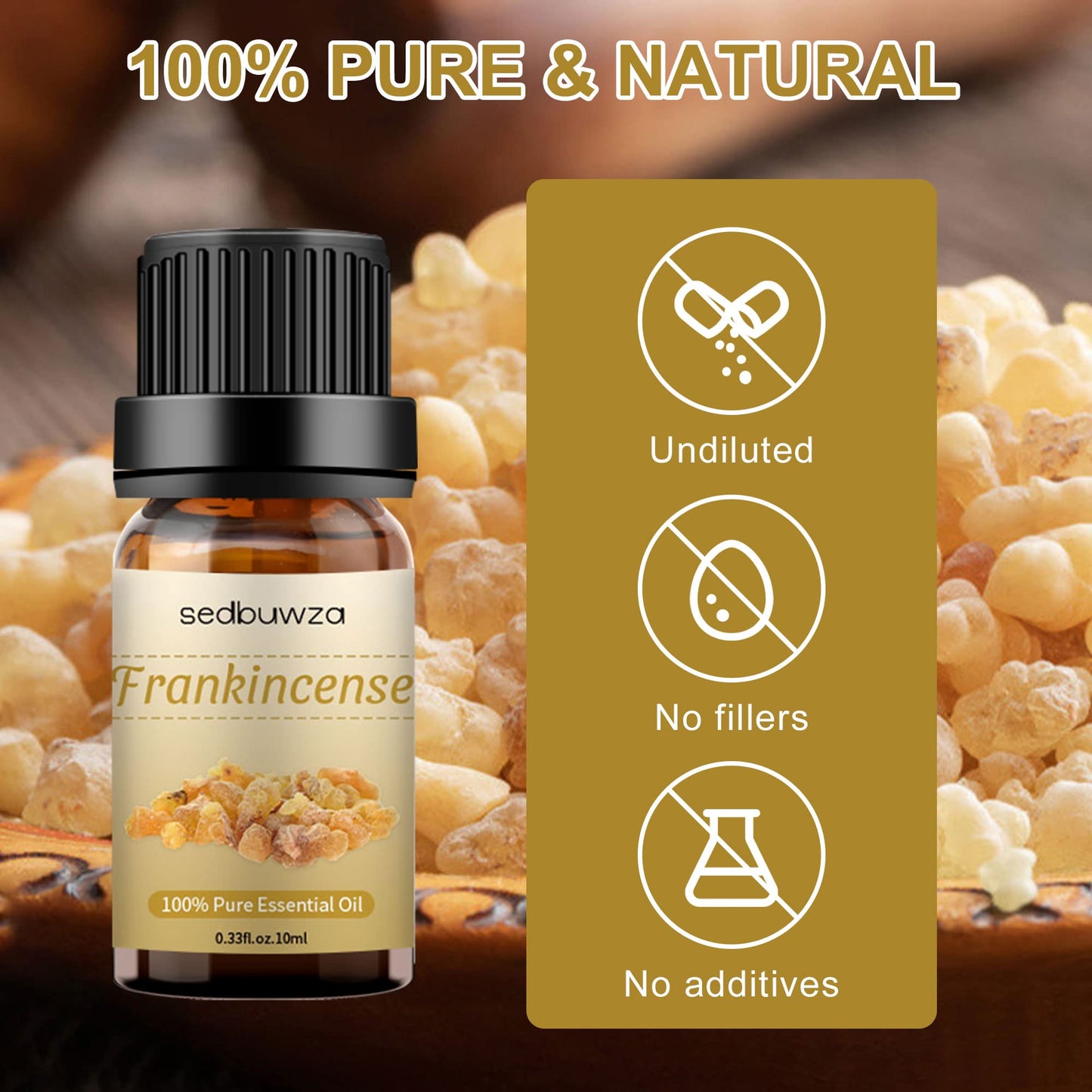 Sedbuwza Frankincense Essential Oil – Pure Organic Fragrance Oil
