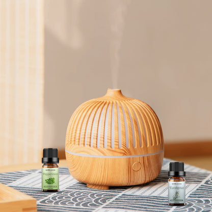 Sedbuwza Peppermint & Eucalyptus Essential Oil Set – 2 x 10 ml for Diffuser, Aromatherapy, Massage