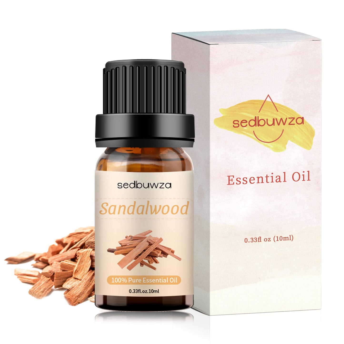 Sedbuwza Sandalwood Essential Oil – Pure Organic Fragrance Oil for Diffuser, Humidifier, Soap, Candle & Perfume