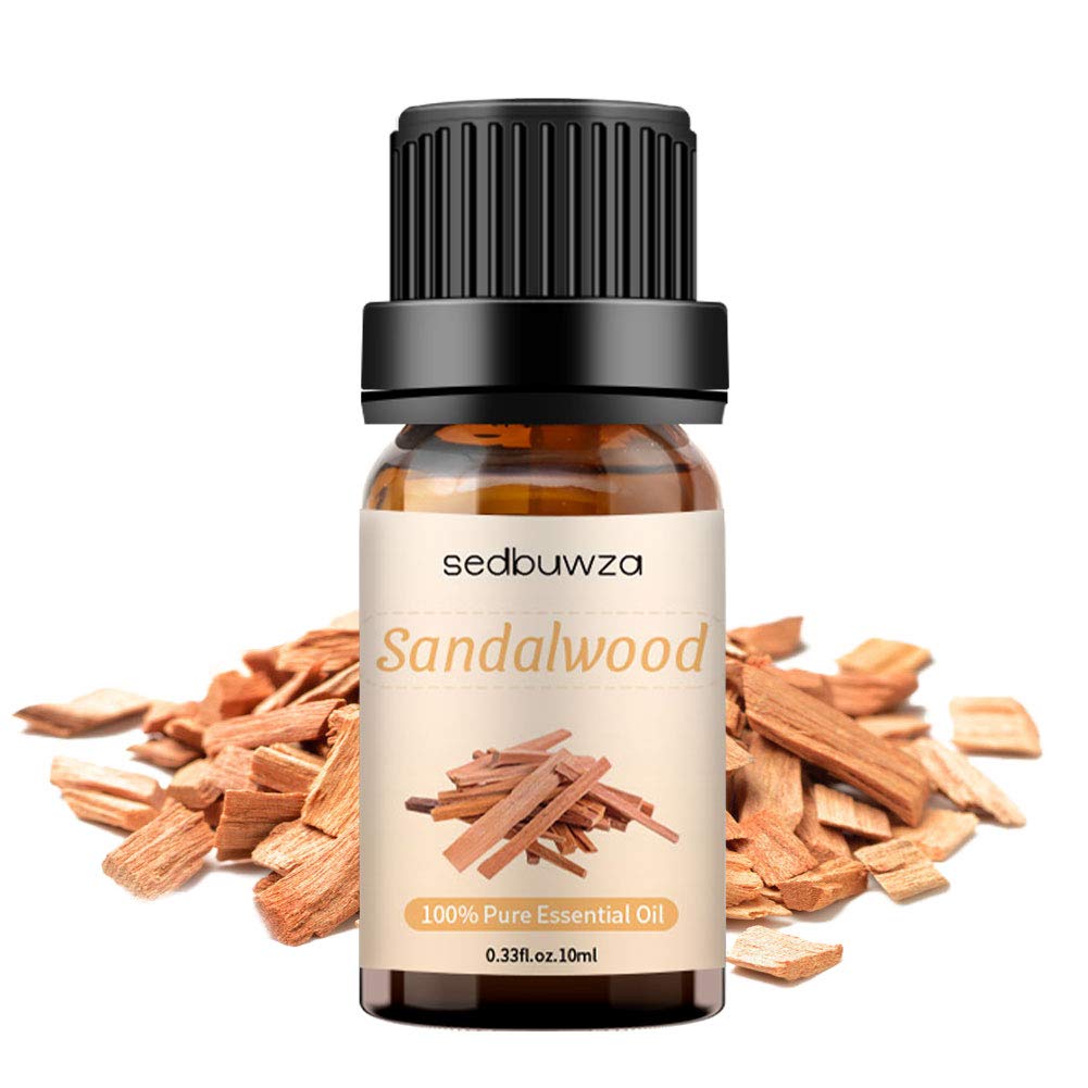 Sedbuwza Sandalwood Essential Oil – Pure Organic Fragrance Oil for Diffuser, Humidifier, Soap, Candle & Perfume