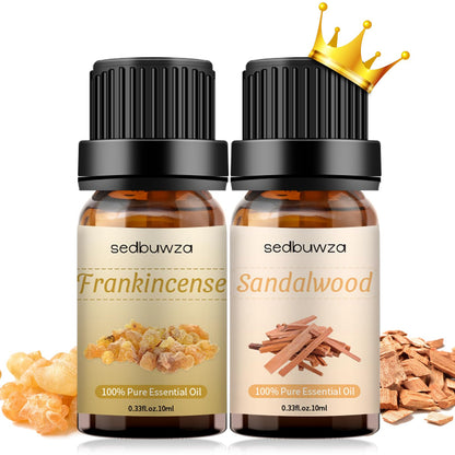 Sedbuwza Sandalwood & Frankincense Essential Oil Set – 2 x 10 ml