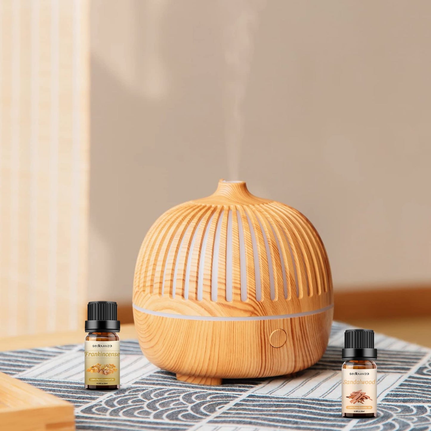 Sedbuwza Sandalwood & Frankincense Essential Oil Set – 2 x 10 ml