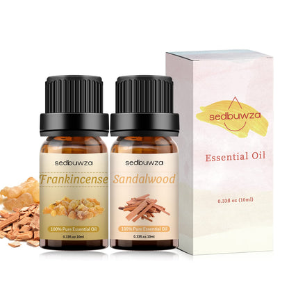 Sedbuwza Sandalwood & Frankincense Essential Oil Set – 2 x 10 ml