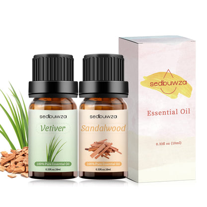 Sedbuwza Sandalwood Vetiver Essential Oil Set – 2 x 10 ml