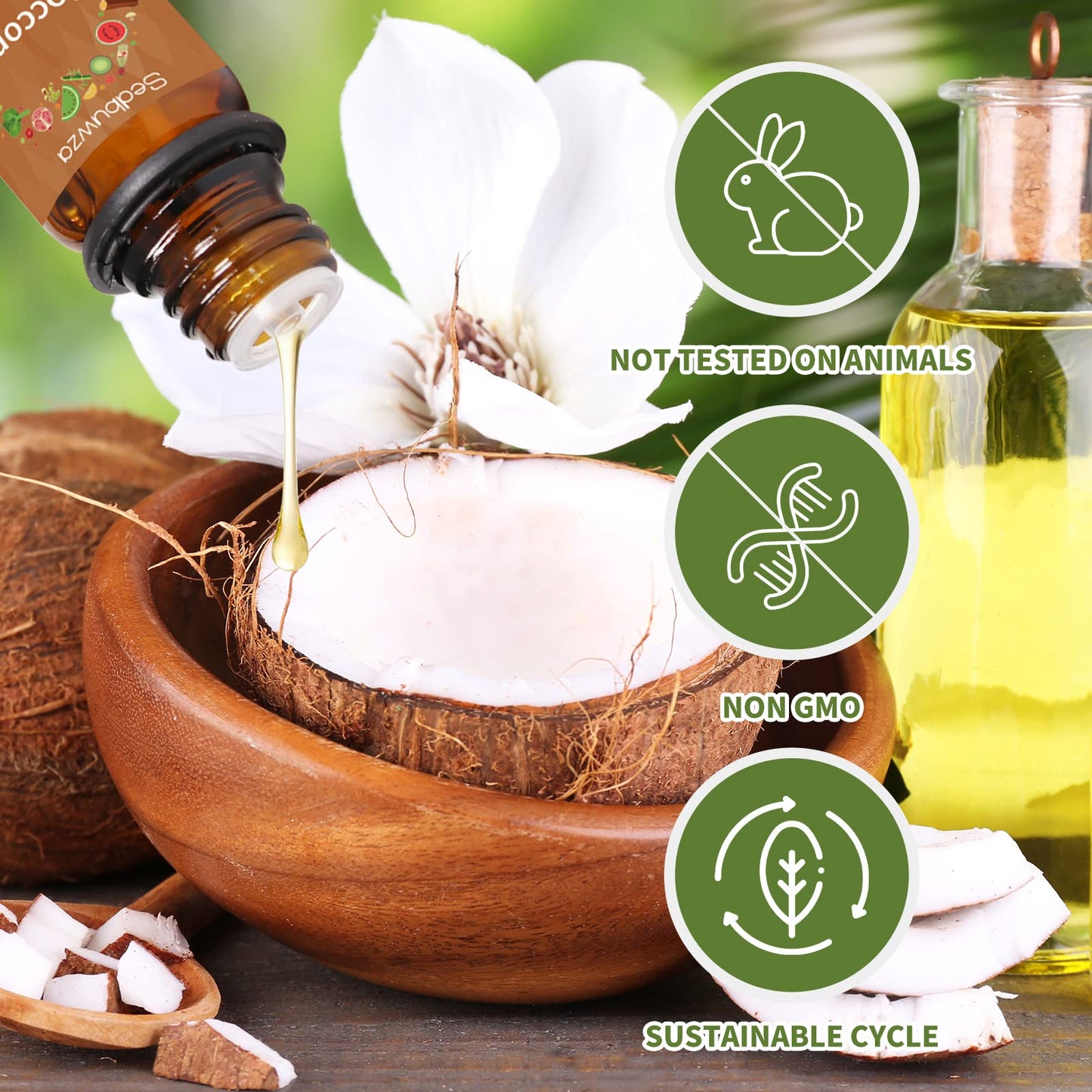 Sedbuwza Vanilla Coconut Essential Oil Set - 2 x 10 ml