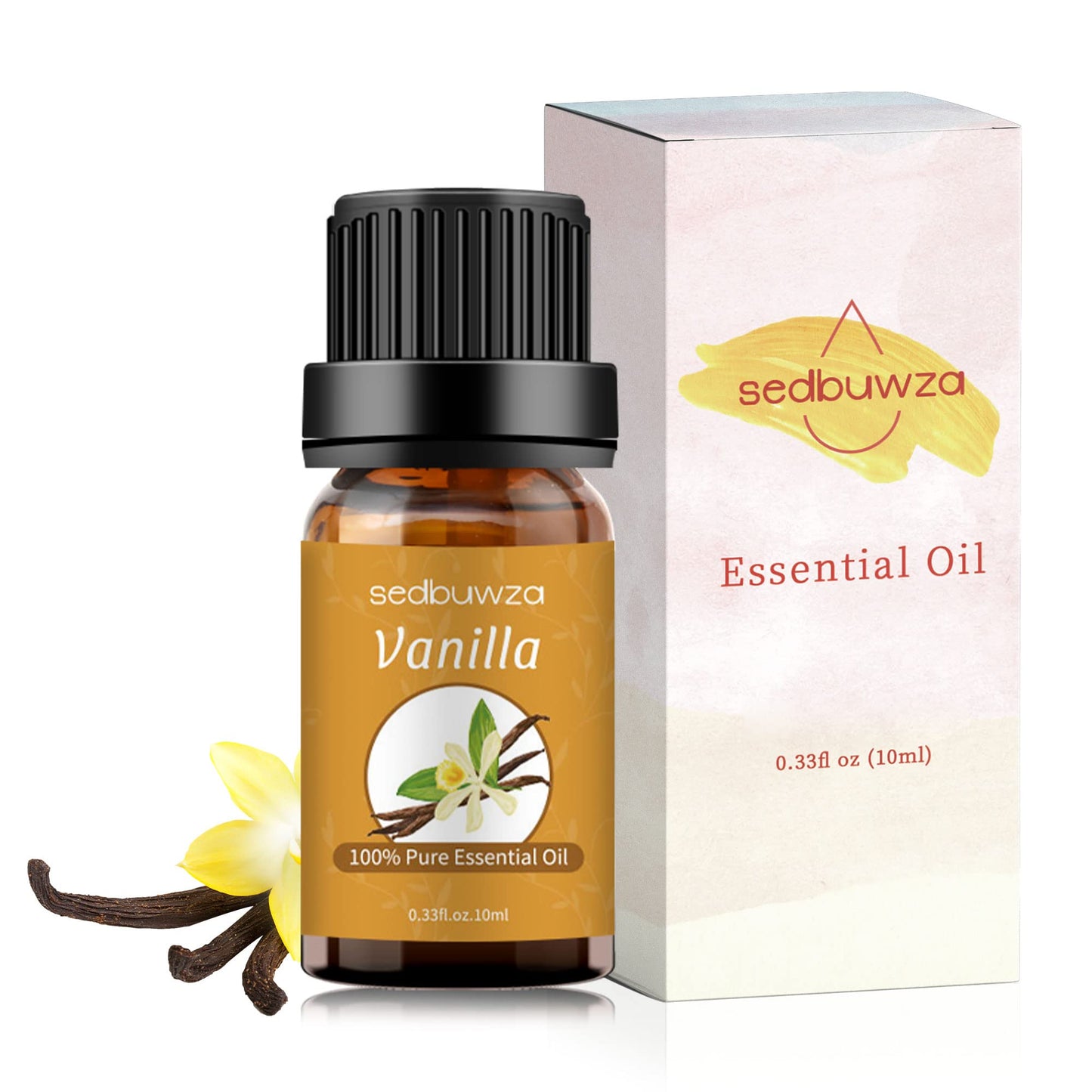 Sedbuwza Vanilla Essential Oil | Organic Vanilla Fragrance for Diffuser