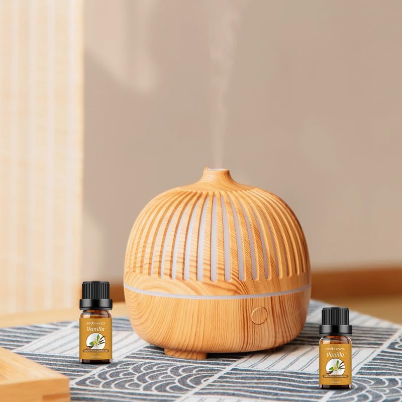 Sedbuwza Vanilla Essential Oil Set – 2 x 10 ml for Aromatherapy, Diffuser, Massage