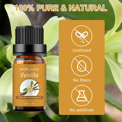 Sedbuwza Vanilla Lavender Essential Oil Set – 2 x 10 ml for Diffusers