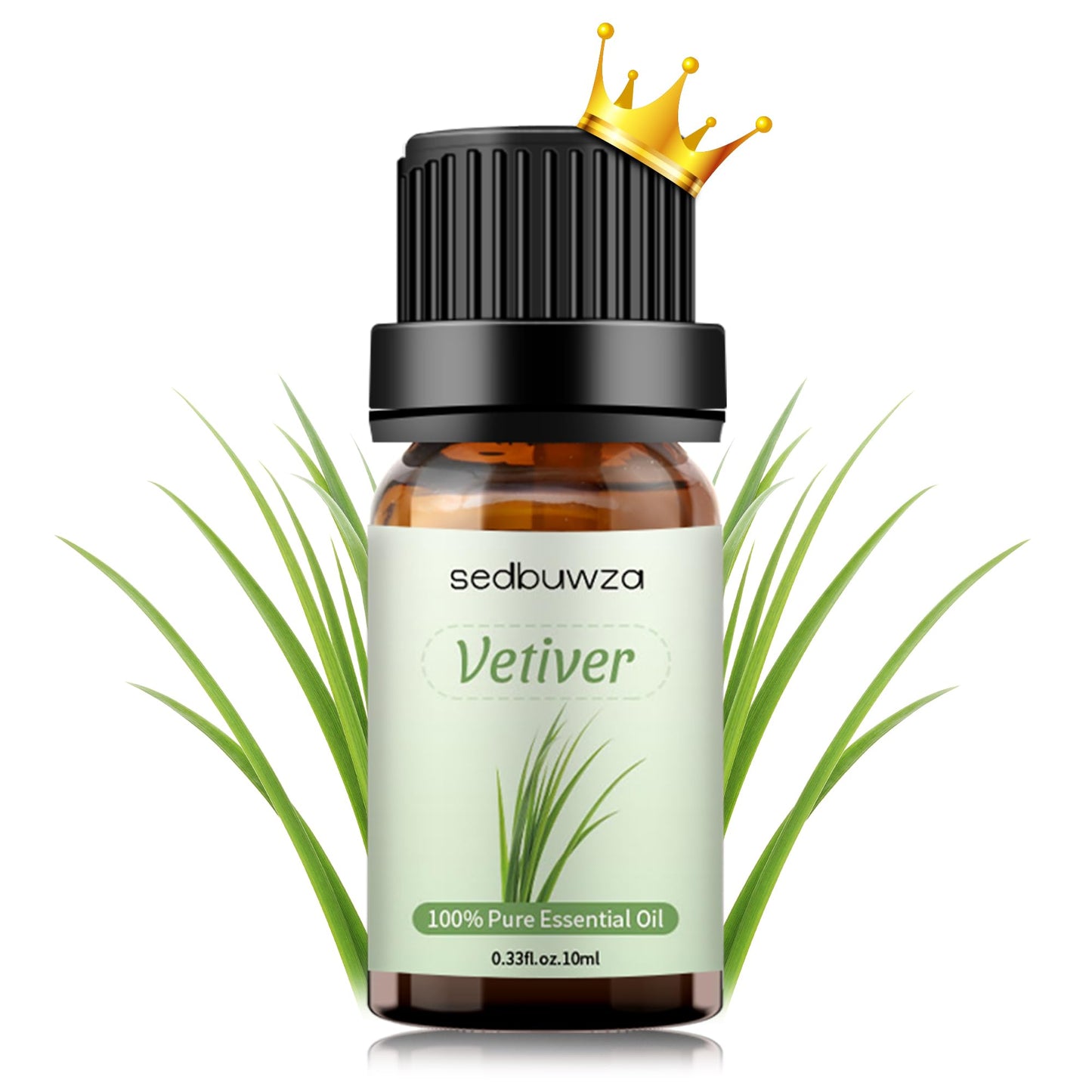 Sedbuwza Vetiver Essential Oil - Pure Organic Fragrance Oil for Diffusers, Soap & Candles