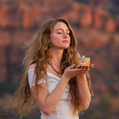 Sedona Smudge Candle (6oz) – Awaken The Spirit, Energy Cleansing & Protection | Sage, Cedar & Sweetgrass – Made in USA