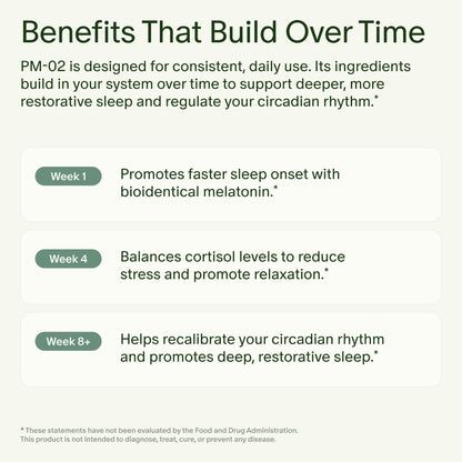 Seed PM-02 Sleep + Restore - Melatonin + Ashwagandha Sleep Aid (30-Day, Vegan)