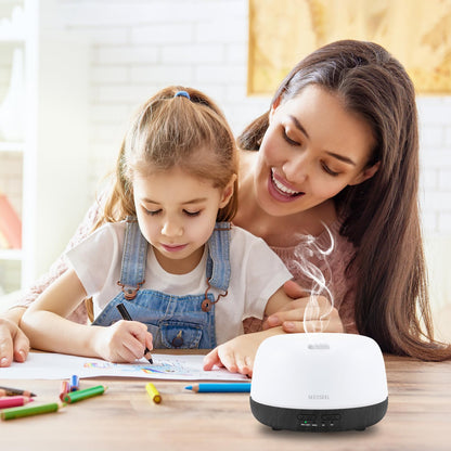 SEEDSEEL 300ML Essential Oil Diffuser with Remote | 7-Color LED Lights for Small Rooms