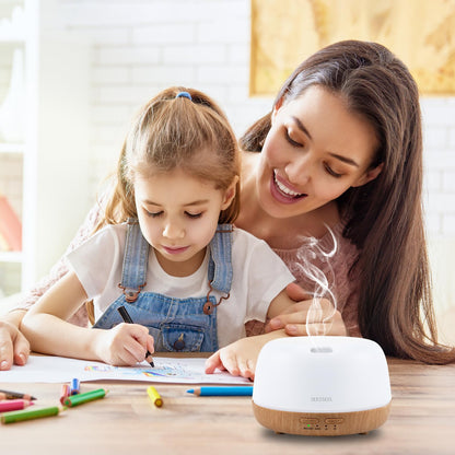 SEEDSEEL 300ML Essential Oil Diffuser – 7-Color LEDs, Remote