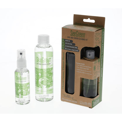 SEEGREEN Lens & Screen Cleaning KIT | 2oz Spray + 6oz Refill