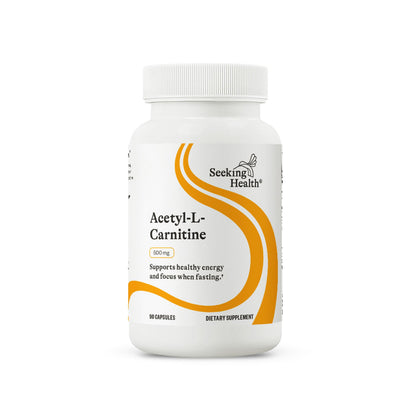 Seeking Health Acetyl-L-Carnitine 500 mg – 90 Capsules | Energy, Fat Metabolism & Memory