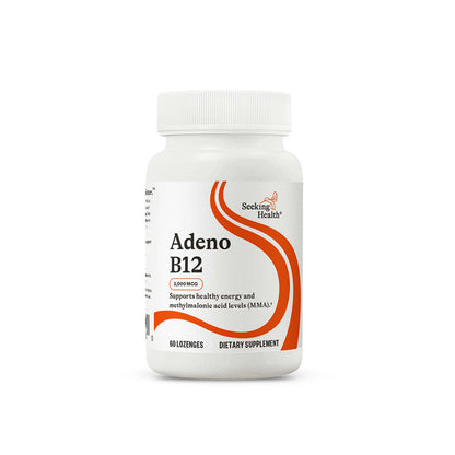 Seeking Health Adeno B12 - 3000 mcg Lozenges for Energy & Brain Health | Cherry Flavor