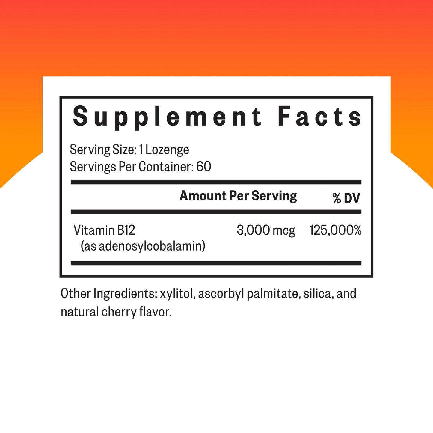 Seeking Health Adeno B12 - 3000 mcg Lozenges for Energy & Brain Health | Cherry Flavor