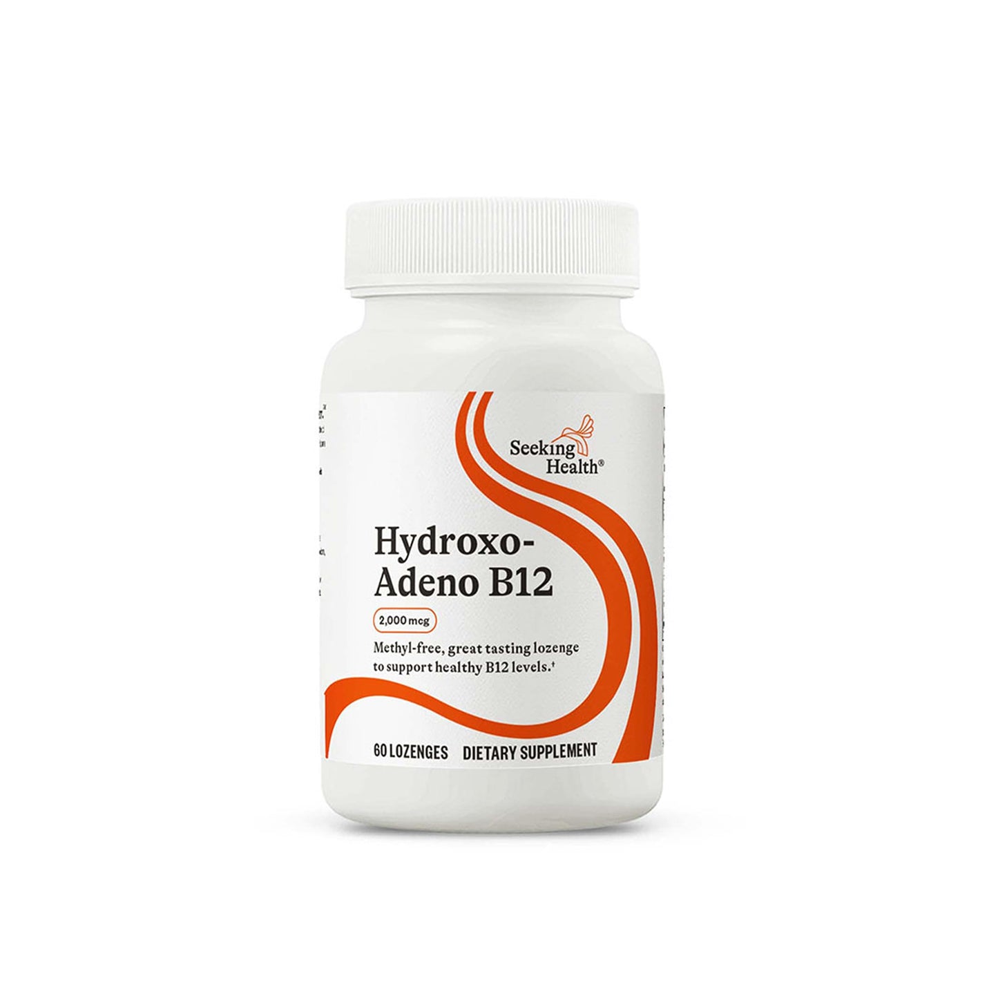 Seeking Health Hydroxo-Adeno B12 2000 mcg Methyl-Free – Energy, Focus, Methylation Support, Detox | Vegan, Vegetarian (60 Lozenges)