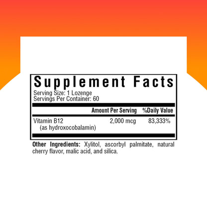 Seeking Health Hydroxo B12 Lozenges 2000 mcg | Energy & Methylation Support