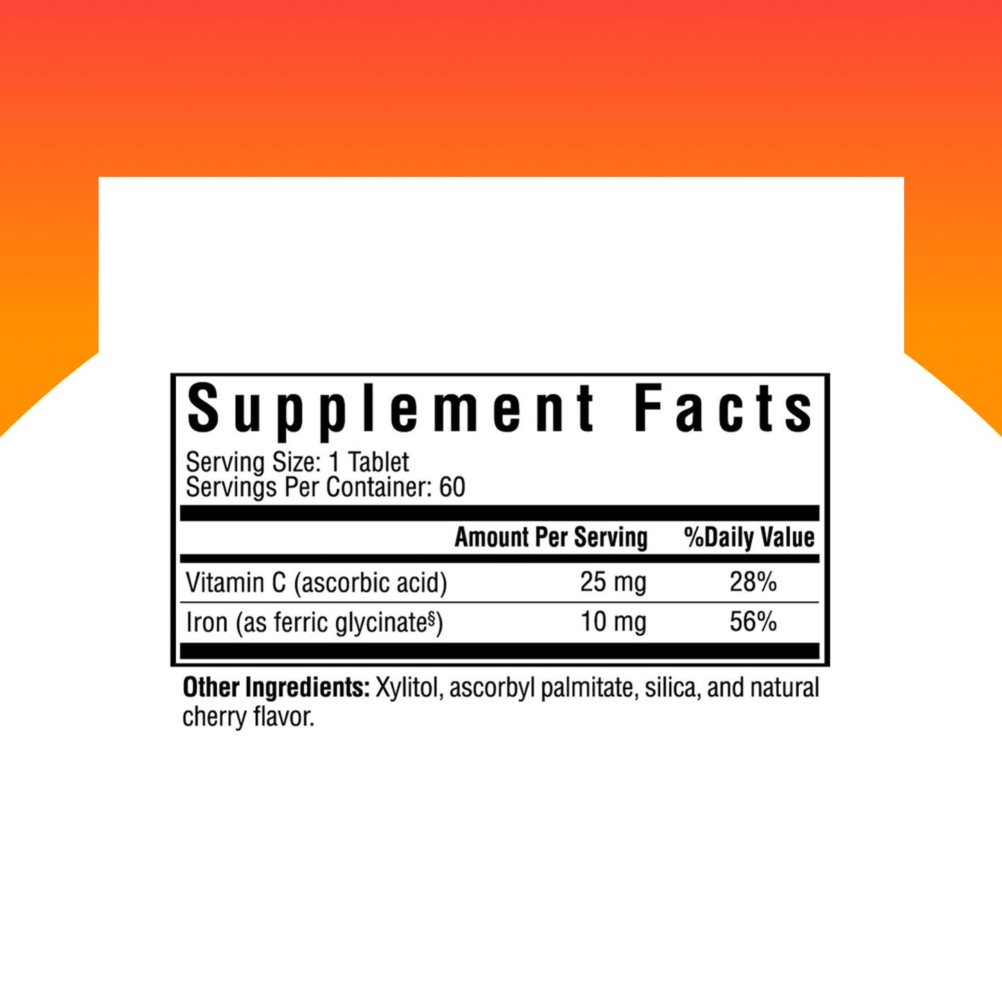 Seeking Health Iron Chewable – 10 mg Iron for Energy & Metabolism (60 Tablets)