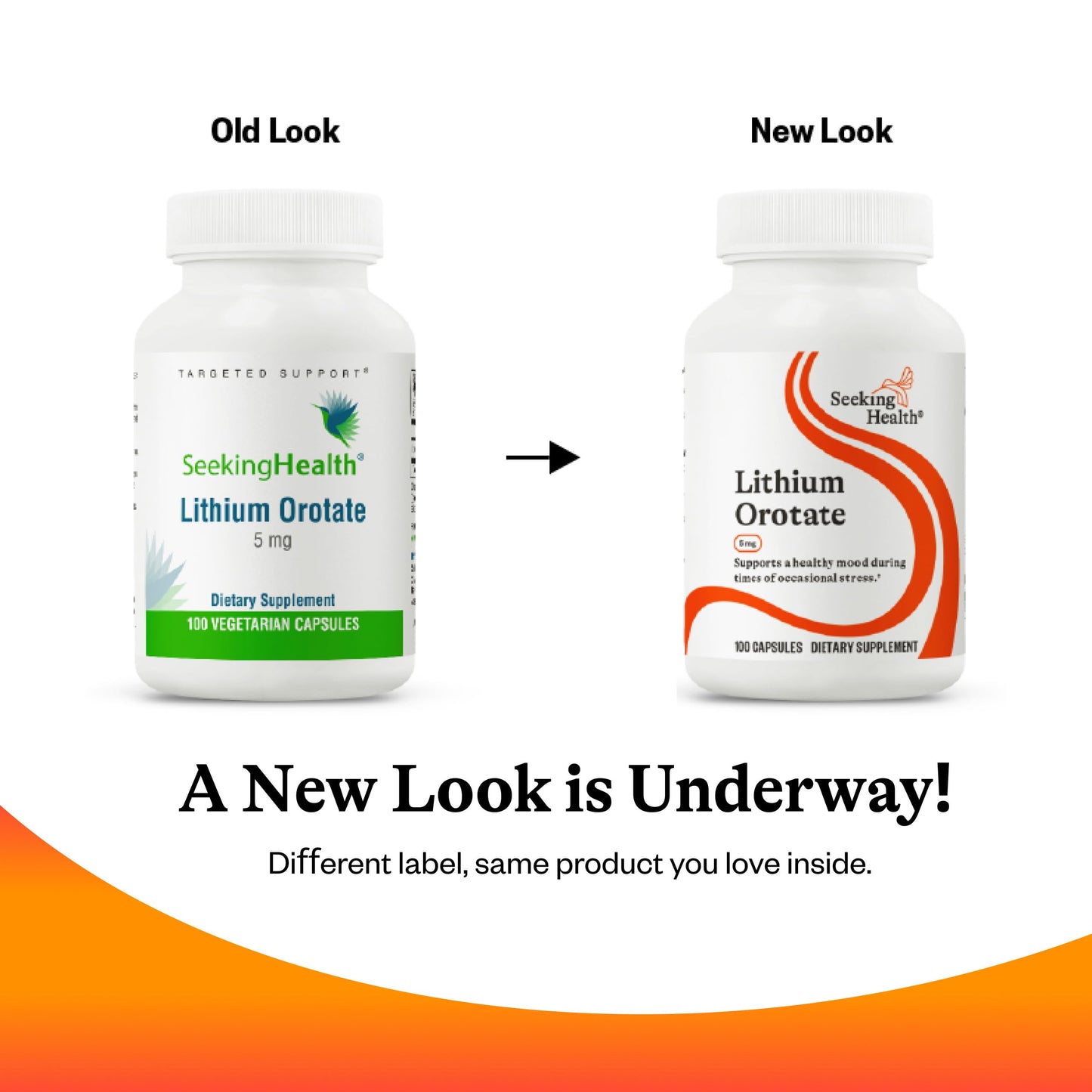 Seeking Health Lithium Orotate – Brain Health & Memory Support | 5 mg Li, 100 Capsules