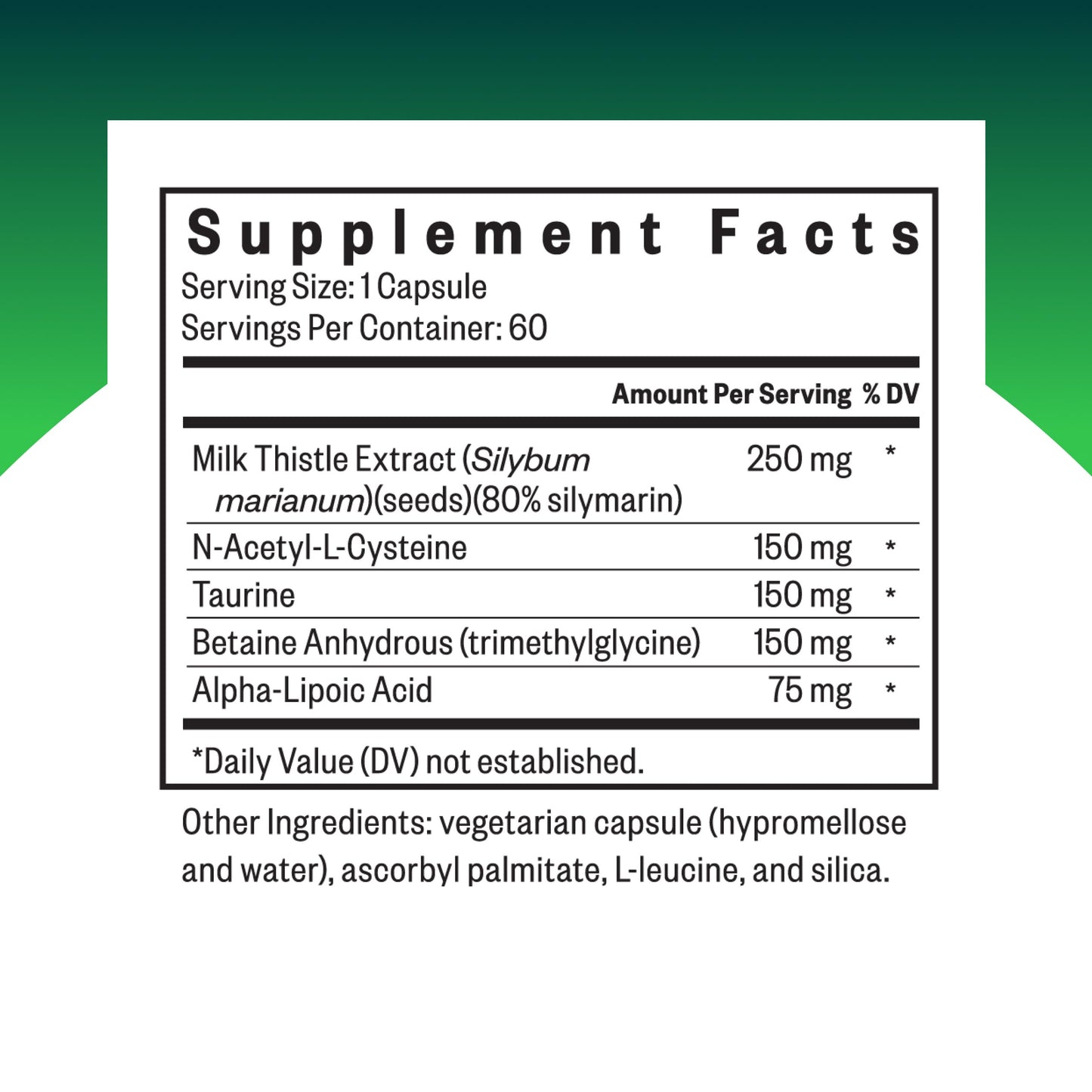 Seeking Health Liver Nutrients – Glutathione Support with Milk Thistle, Alpha-Lipoic Acid & NAC – 60 Capsules