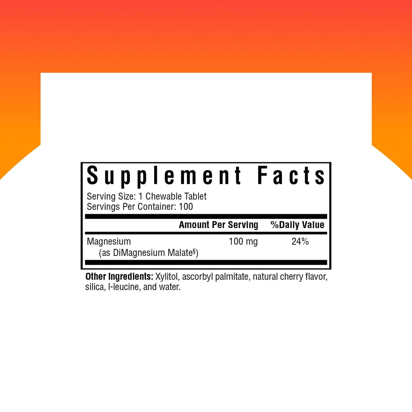 Seeking Health Magnesium Malate Chewable - 100 mg, 100 Tablets | Energy, Muscle & Nerve Support