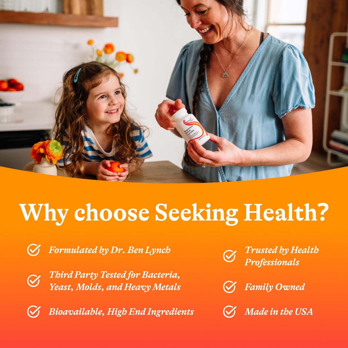 Seeking Health Magnesium Malate Chewable - 100 mg, 100 Tablets | Energy, Muscle & Nerve Support