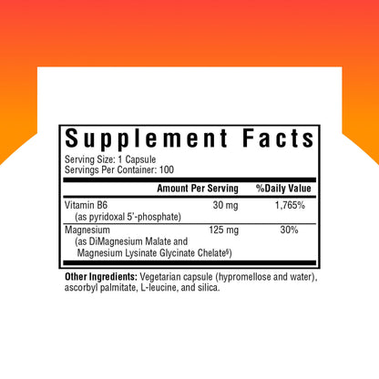 Seeking Health Magnesium Plus - Mg Malate & Glycinate with Vitamin B6 - 100 Capsules