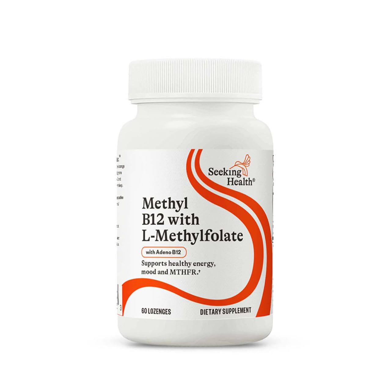 Seeking Health Methyl B12 with L-Methylfolate Lozenges - MTHFR & Methylation Support - Brain Health & Energy - 60 Lozenges