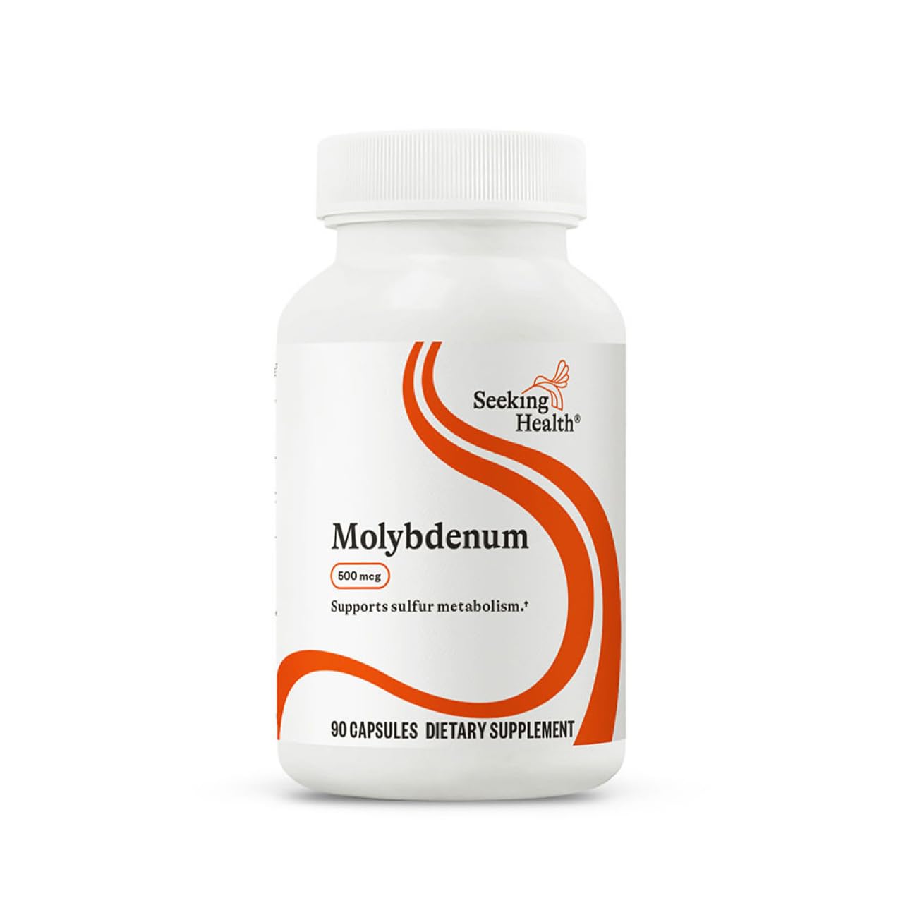 Seeking Health Molybdenum Glycinate Chelate 500 mcg - 90 Vegetarian Capsules | Supports Sulfite Metabolism & Cellular Health