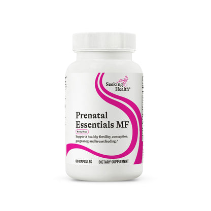 Seeking Health Prenatal Essentials MF – Methyl-Free Prenatal Vitamin for Brain Development & Methylation