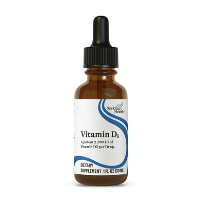 Seeking Health Vitamin D3 Drops – Immune & Bone Health, 1 fl oz (900 Servings)