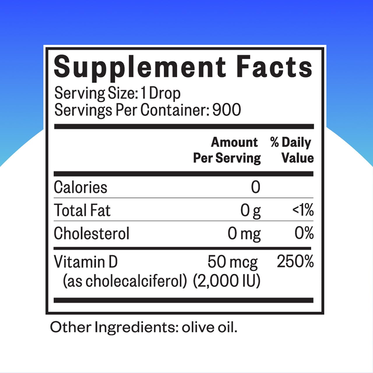 Seeking Health Vitamin D3 Drops – Immune & Bone Health, 1 fl oz (900 Servings)