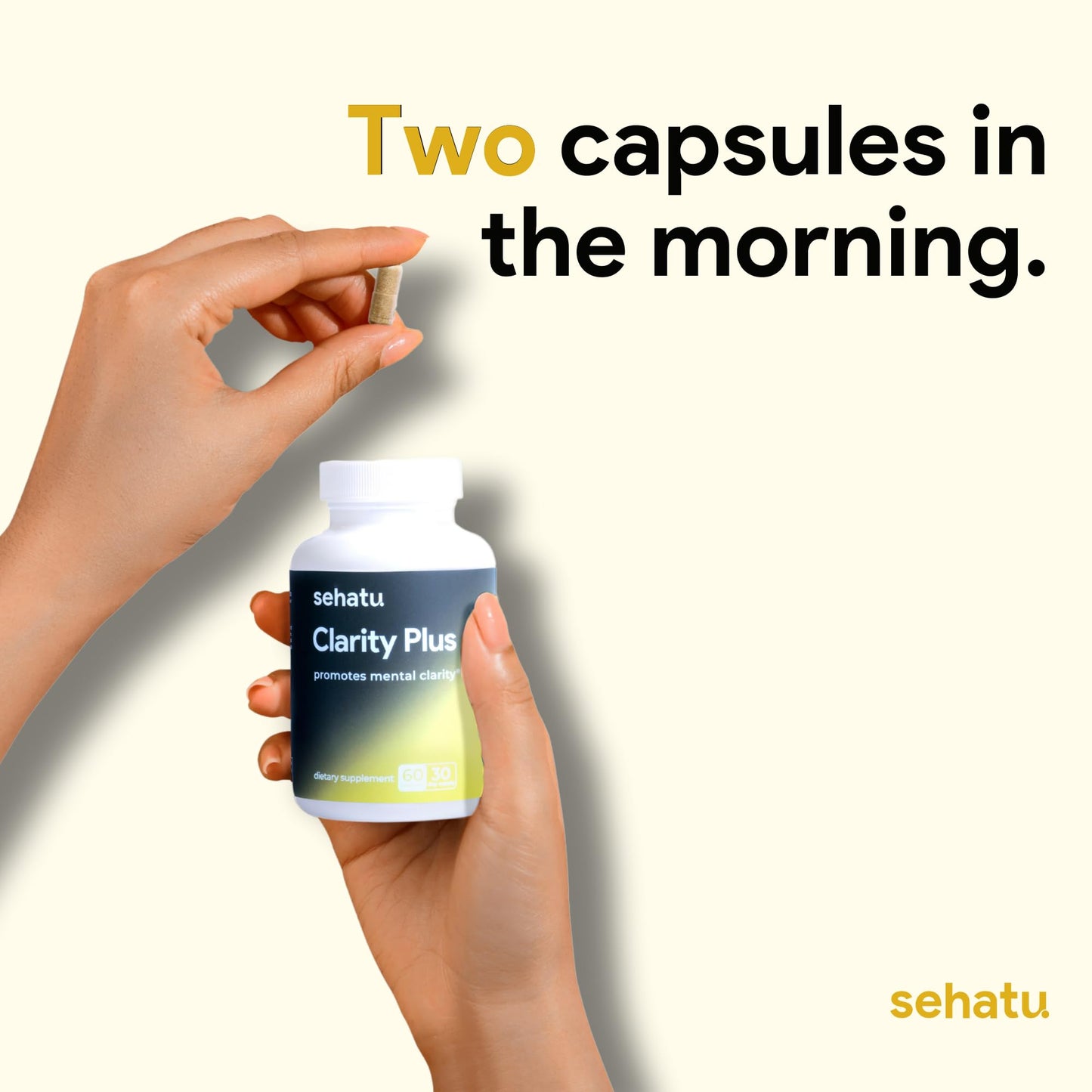 SEHATU Clarity Plus: Cognitive Wellness Supplement | 60 Count
