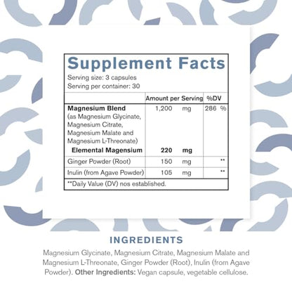 SEIMA 4-in-1 Magnesium Complex 1200 mg | Sleep, Stress Relief & Recovery – 90 Capsules