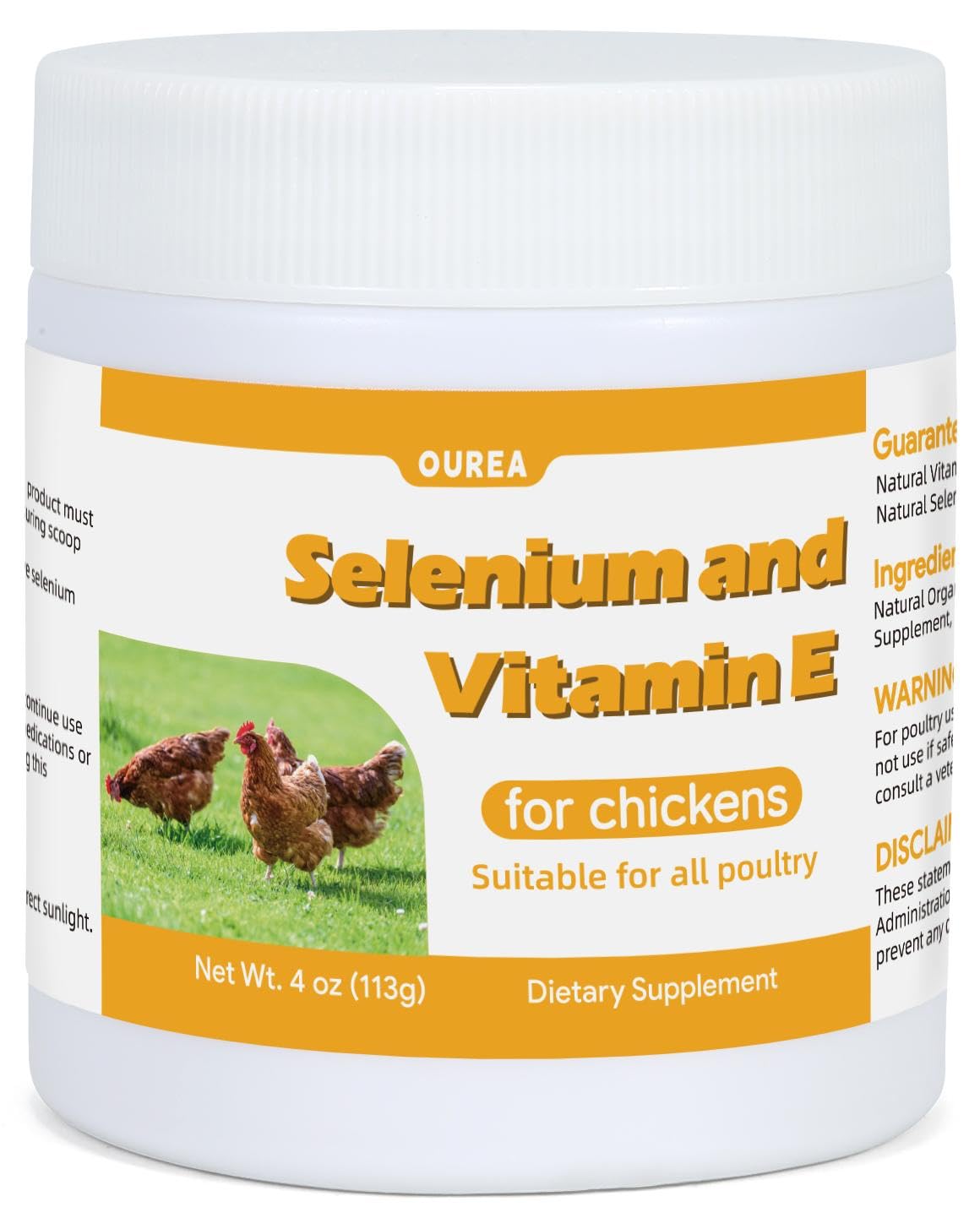 Selenium & Vitamin E Powder for Chickens – Immune & Muscle Support
