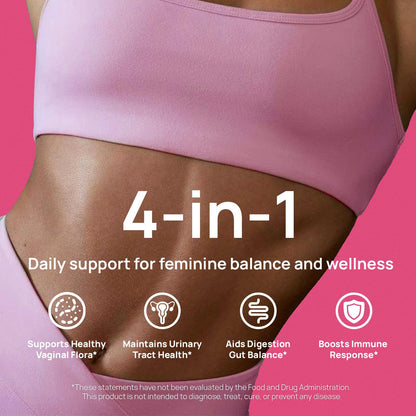 Selerb Vaginal Probiotics for Women - 50B CFU, Cranberry Prebiotics & 60 Capsules
