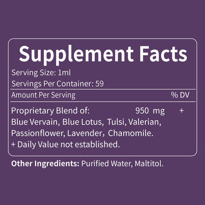 Selvaherb Blue Vervain Drops, Organic Sleep Support & Mood Tincture (2oz)