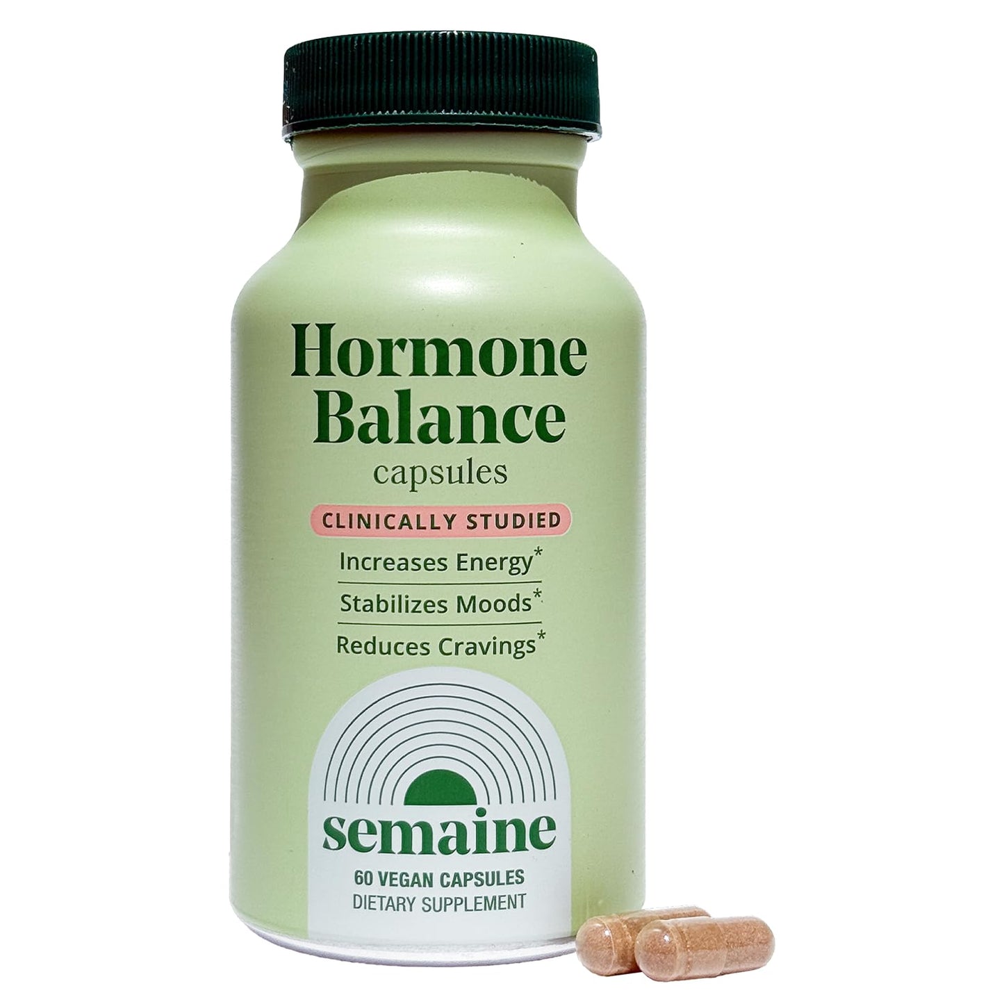 Semaine Daily Hormone Balance – Vegan Capsule for Clearer Skin, Balanced M moods & Deeper Sleep (60 ct)
