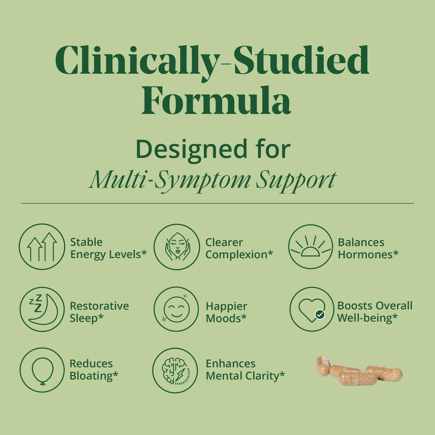 Semaine Daily Hormone Balance – Vegan Capsule for Clearer Skin, Balanced M moods & Deeper Sleep (60 ct)