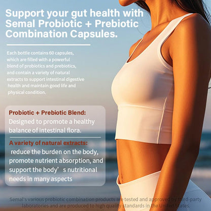 Semal Gut Sweeper Probiotics - 60 Capsules | Intestinal & Digestive Health for Men & Women