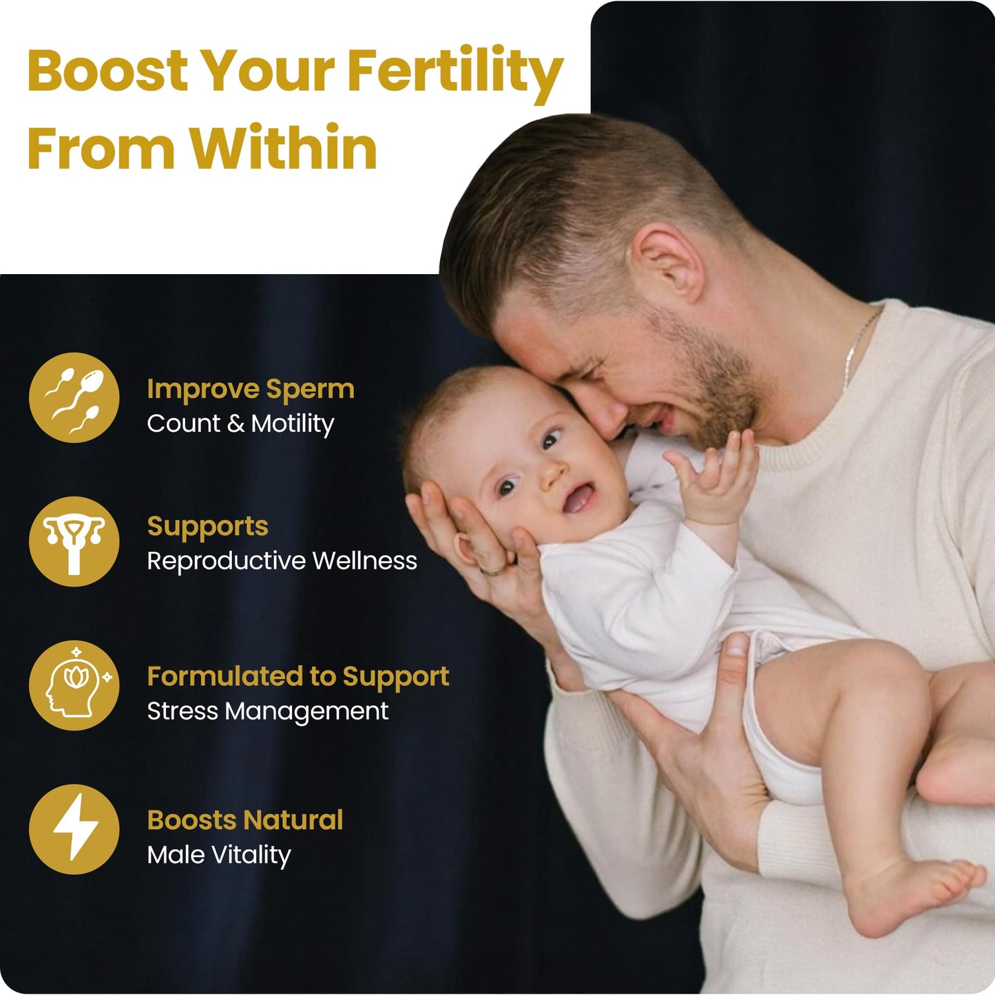 SEMANOID 60 Caps – Maximum Fertility Formula & Semen Volumizer | Male Prenatal Vitamin